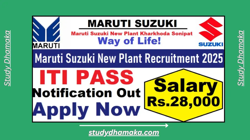 Maruti Suzuki New Plant Kharkhoda Recruitment 2025