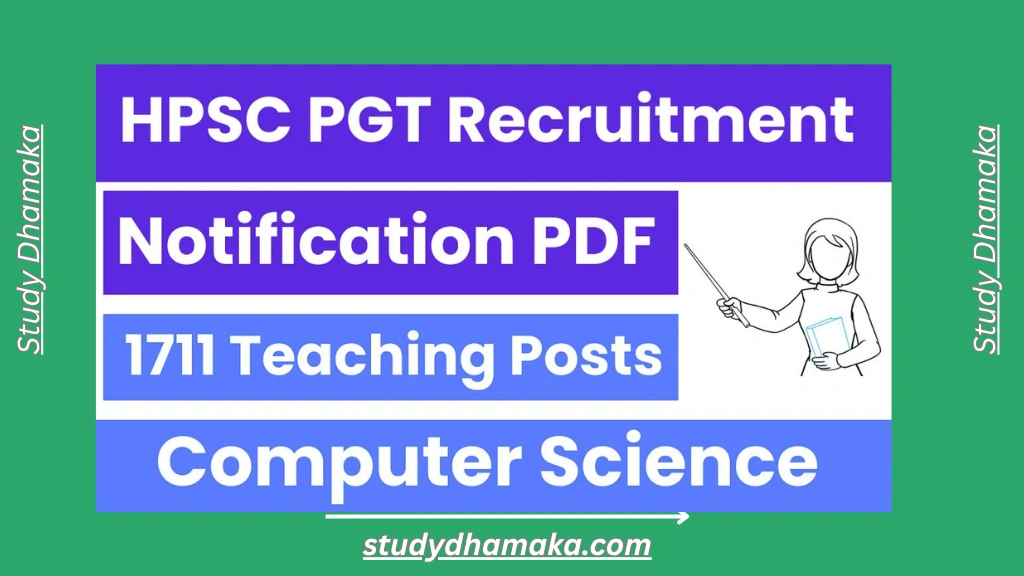 HPSC PGT Recruitment 2025